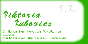 viktoria kubovics business card